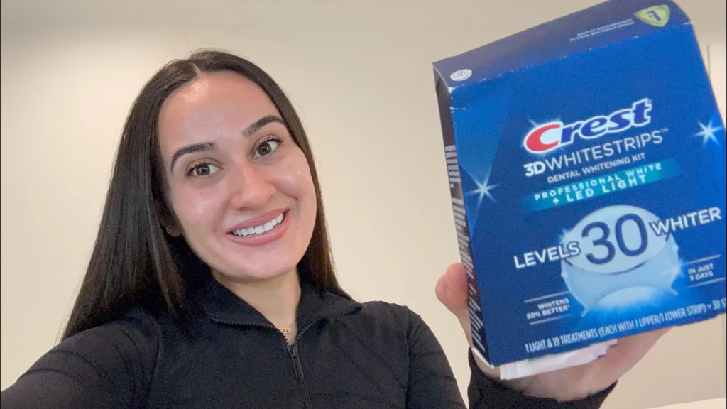 How to Whiten Teeth at Home Using Crest 3D Whitestrips + LED Light
